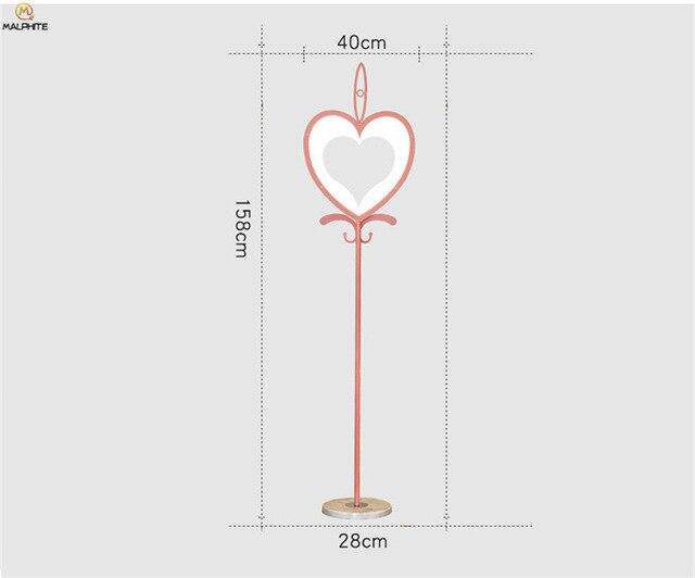 Floor lamp pink heart-shaped Gift