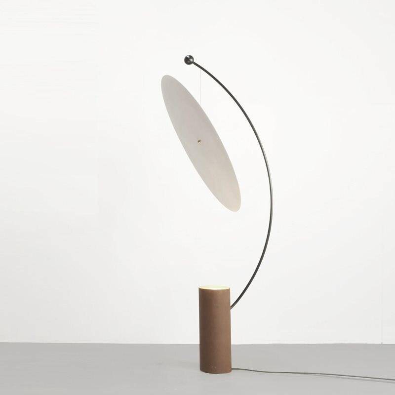 Lámpara de pie design modern rounded LED Art