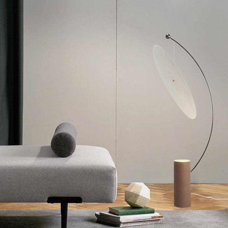 Lámpara de pie design modern rounded LED Art