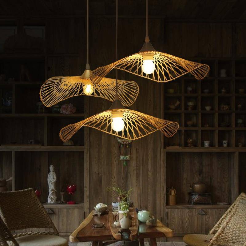 Japanese style bamboo chandelier Saucer