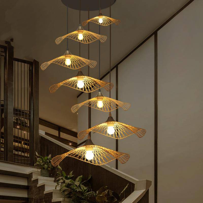Japanese style bamboo chandelier Saucer
