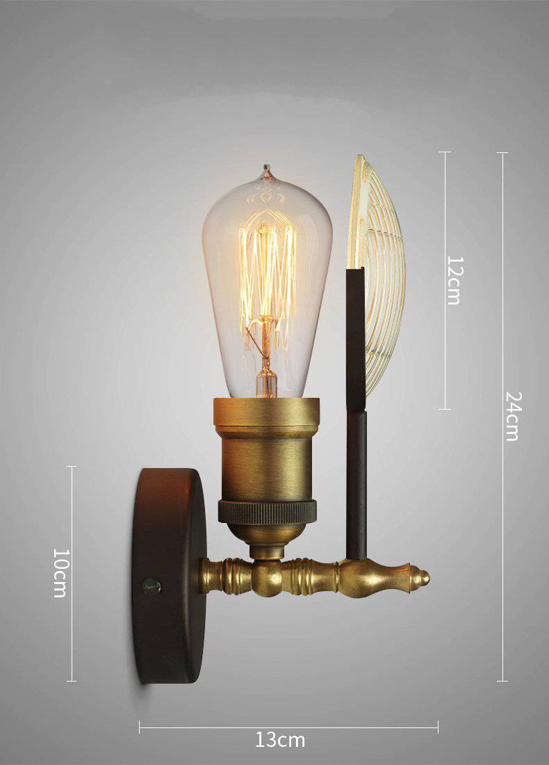 wall lamp wall LED antique gold