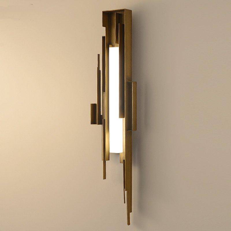 Lámpara de pared LED design oro Lujo