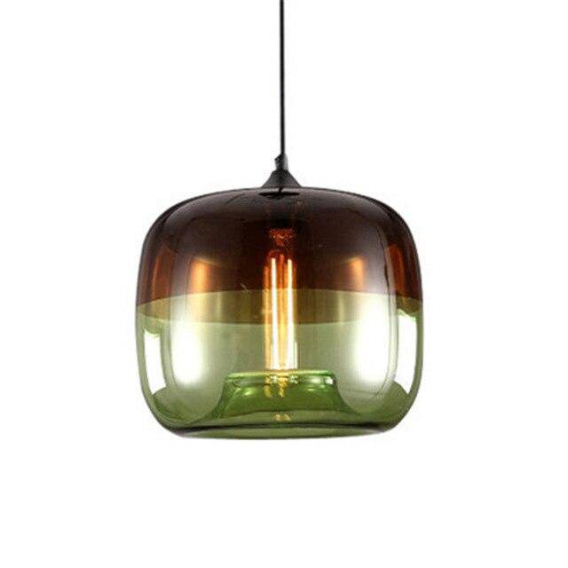 Lámpara de suspensión en vidrio de color design con Apple LED