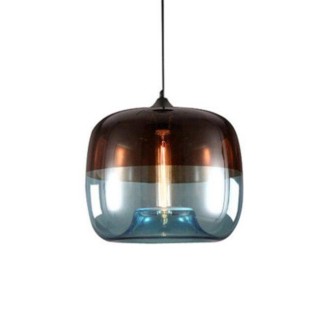 pendant light Apple LED colored glass design