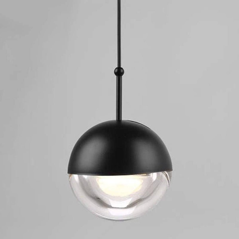 pendant light Globe glass and metal ball design