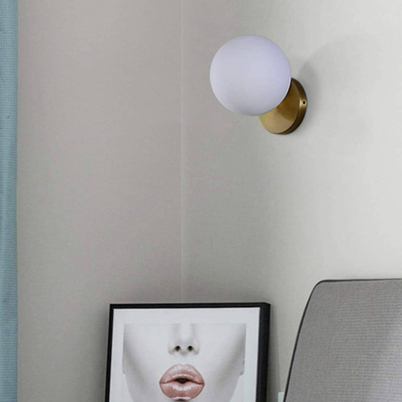 wall lamp gold wall and glass ball Frost