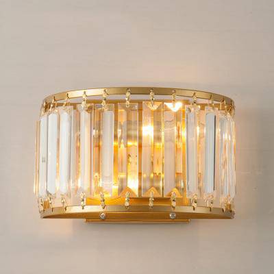 wall lamp LED semi-circle in Loft crystal