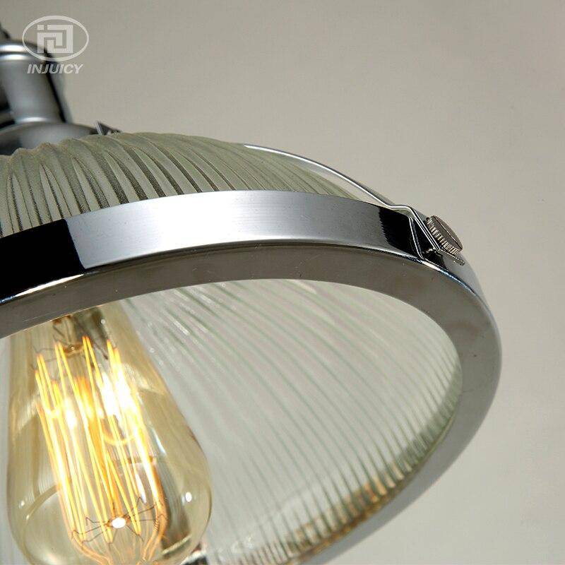Lámpara de suspensión bola de medio vaso LED cromada Vintage