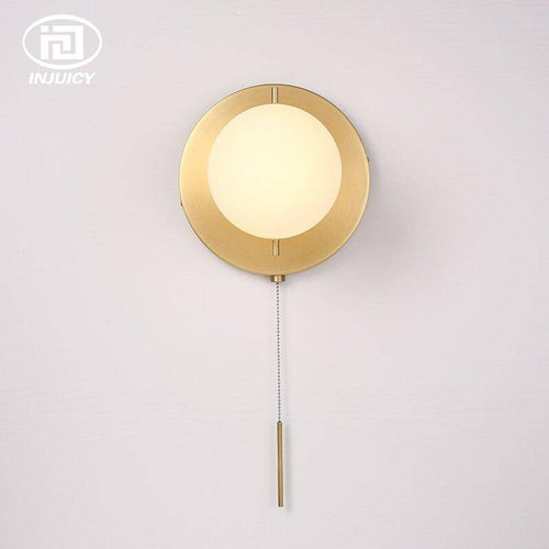 Lámpara de pared design oro con bola de cristal Techo