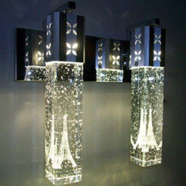 wall lamp cubic crystal wall mural with Eiffel Tower Bubble