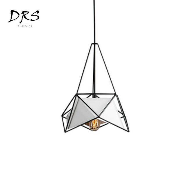 Lámpara de suspensión design Estilo industrial geométrico