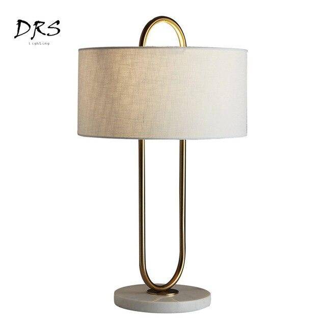 Designer bedside lamp with lampshade Creative