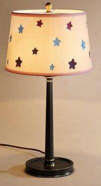 Bedside lamp with lampshade in modern Night fabric