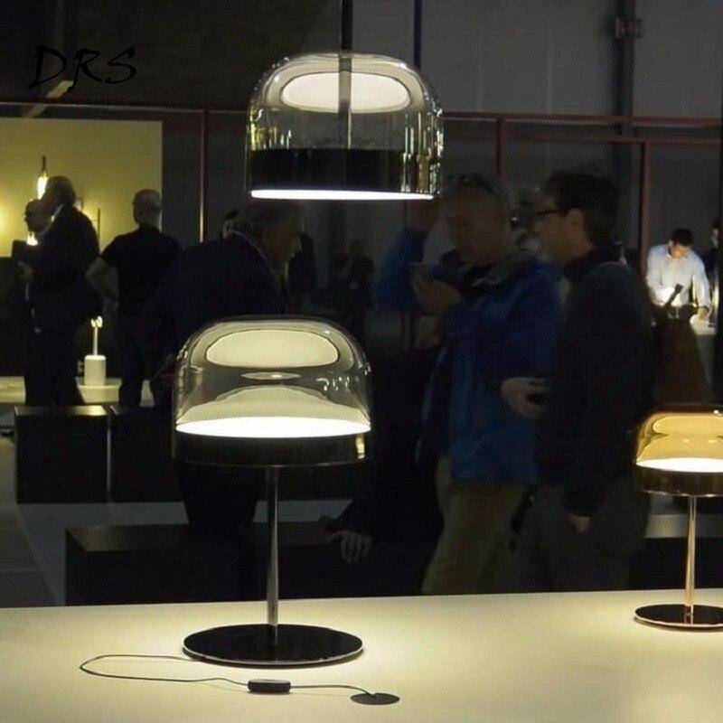 pendant light glass and chrome-plated LED design Single