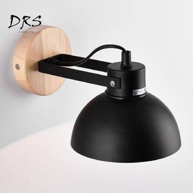 wall lamp adjustable wall and Nordic wooden base