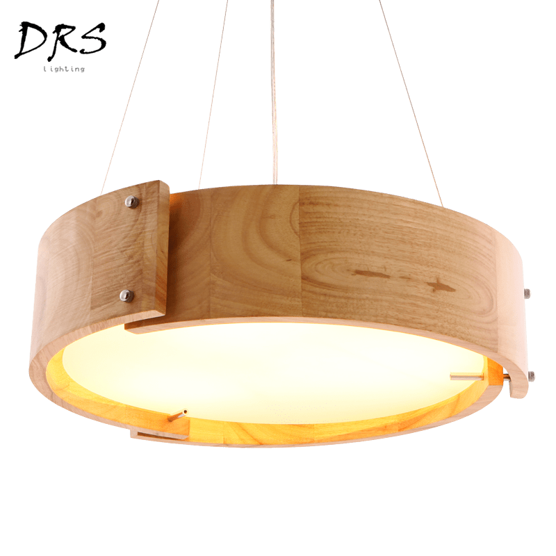 Design chandelier in wood arc of circles