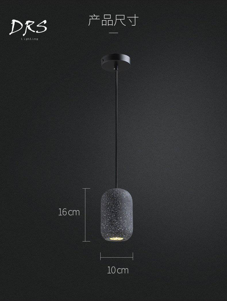 pendant light Loft natural stone LED design