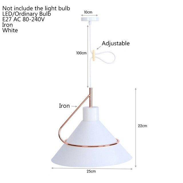 pendant light Pastoral conical LED design