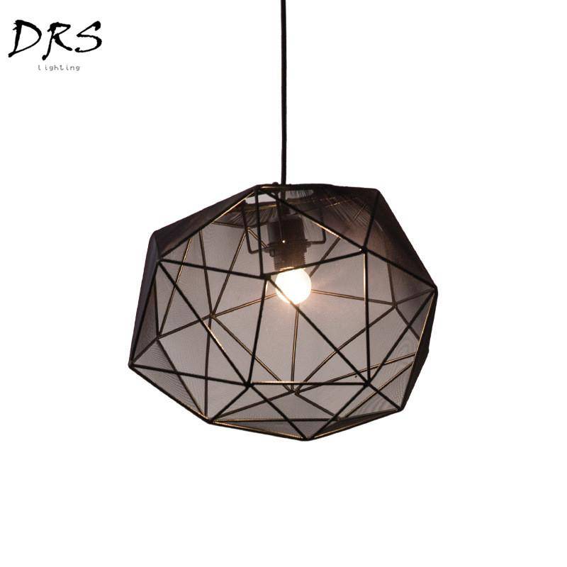 Lámpara de suspensión design LED geométrico en cristal Diamond
