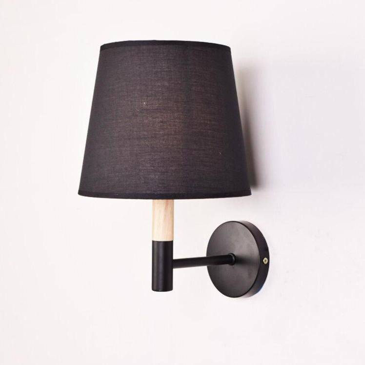 wall lamp modern LED wall with lampshade triangle fabric