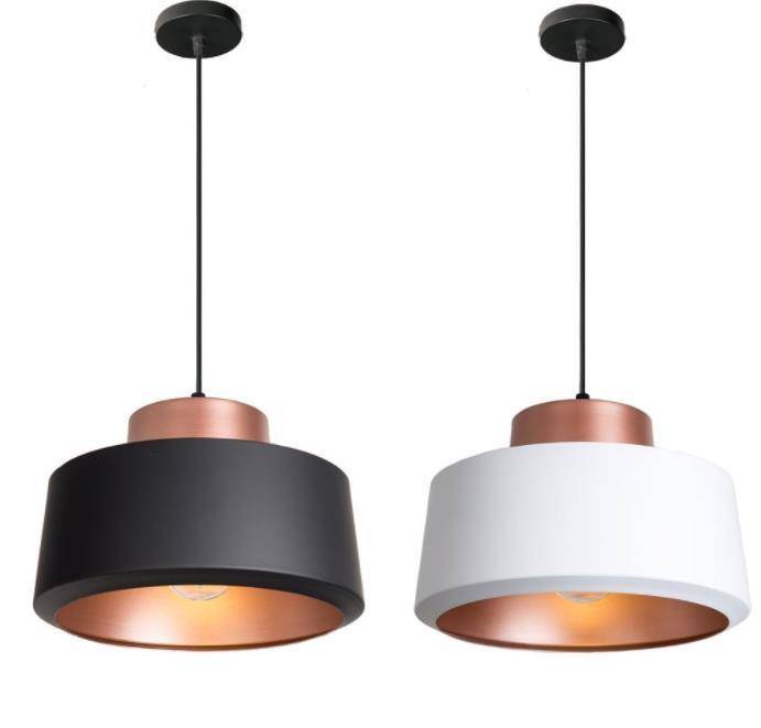 pendant light Shade aluminum round (black or white)