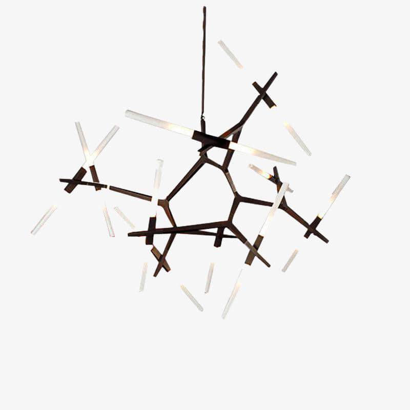 Design chandelier with Arts tube branches