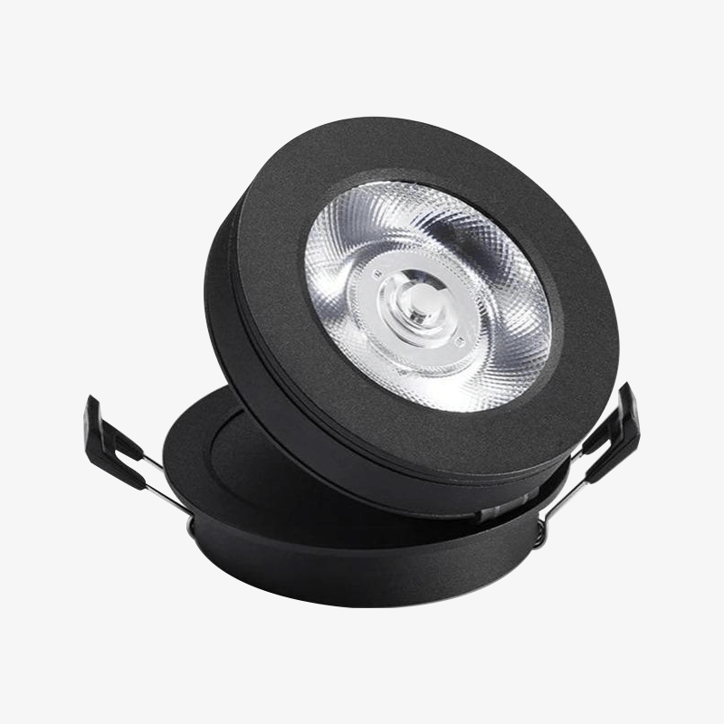 Spotlight round recessed LED with 360° orientation