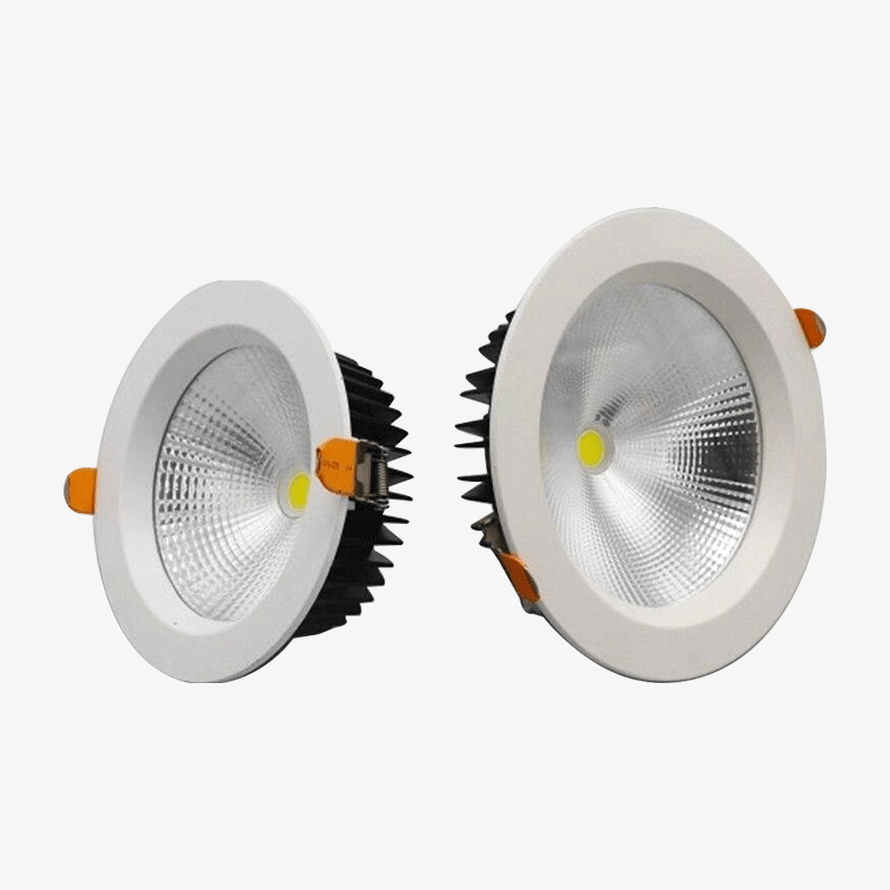 Spotlight modern round recessed aluminium white
