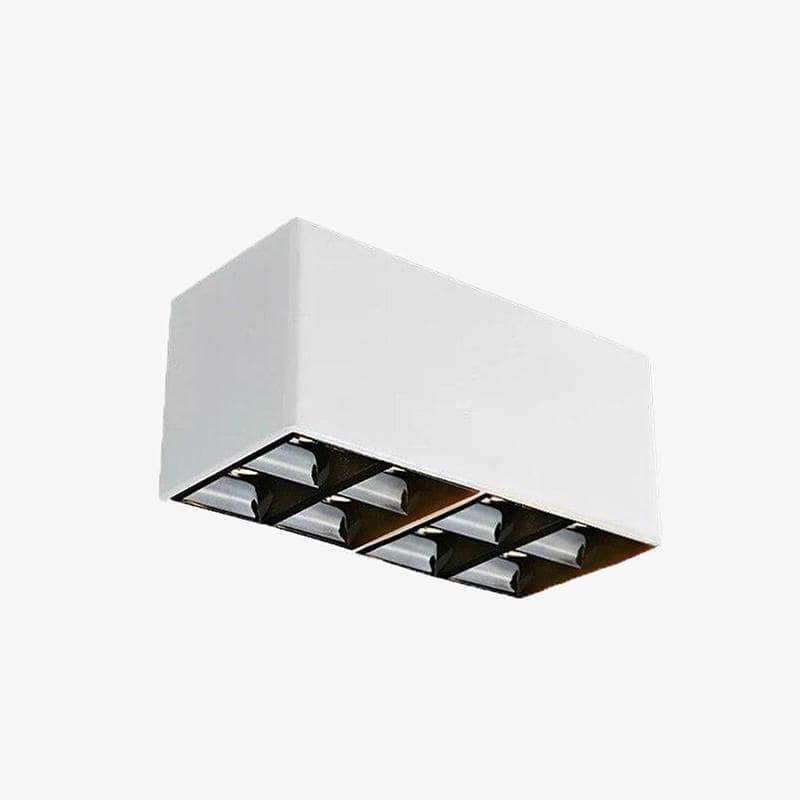 Moderno foco de caja LED en metal Luz