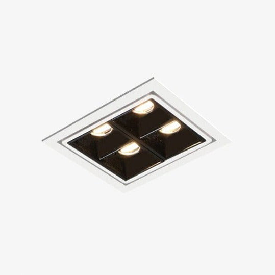 Spotlight modern square LED and 60° adjustable angle Dina