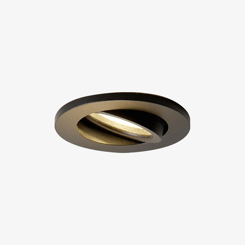 Spotlight modern round aluminium with swivel LED