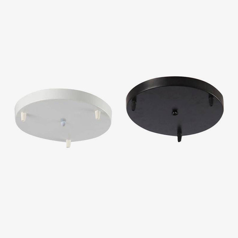 Round base support pendant light up to 5 holes (black or white)