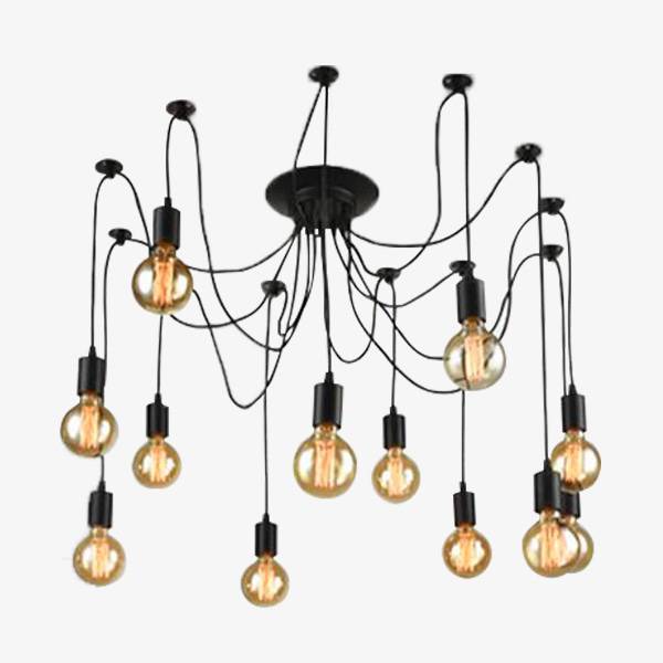 American Vintage pendant lamp with Hanging Bulbs