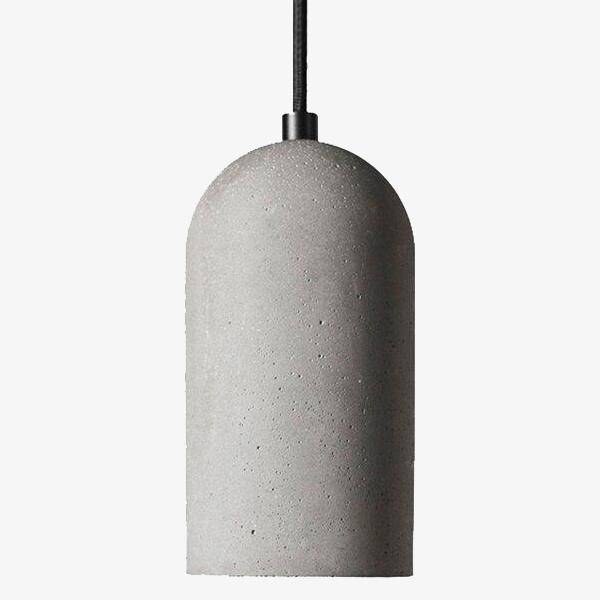 pendant light cylindrical cement with rounded end Pipe