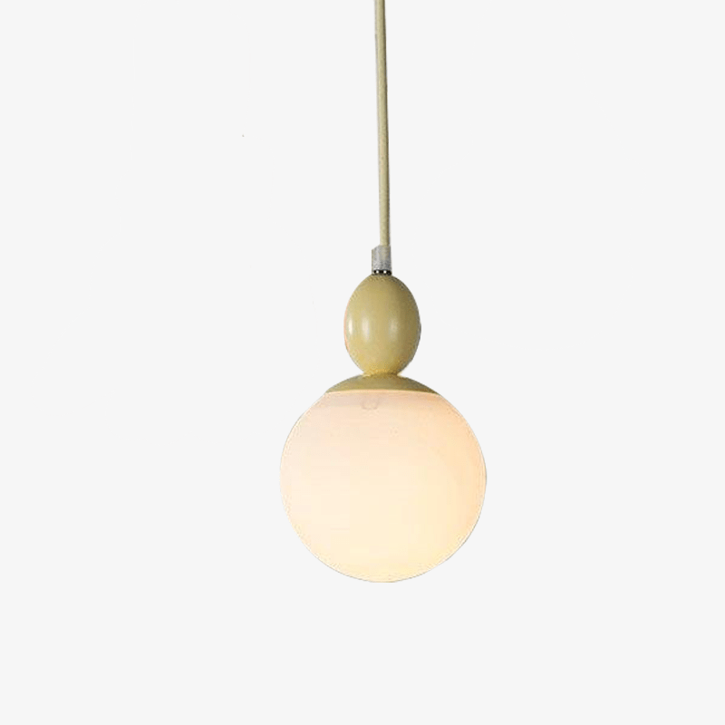 pendant light colorful with perched bird Macaroon