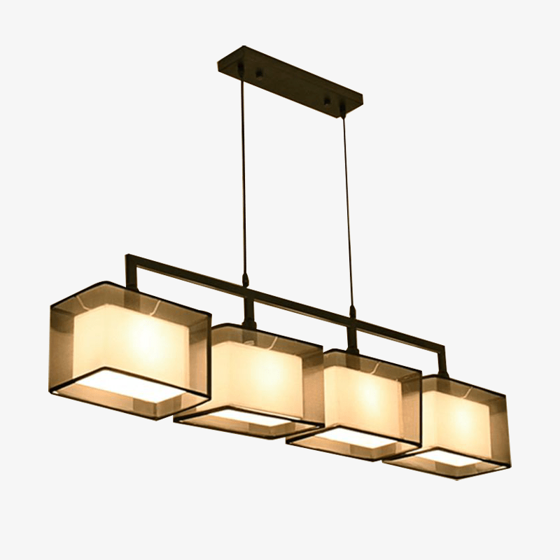pendant light Nordic style cubic with several lamps