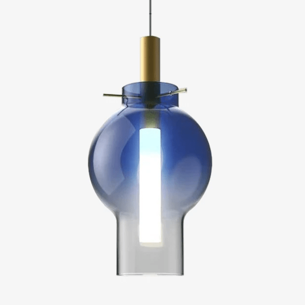 pendant light LED colored glass ball design