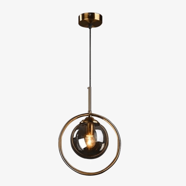 pendant light Hang smoked glass ball design