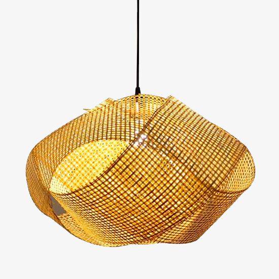 pendant light intertwined bamboo design Personality