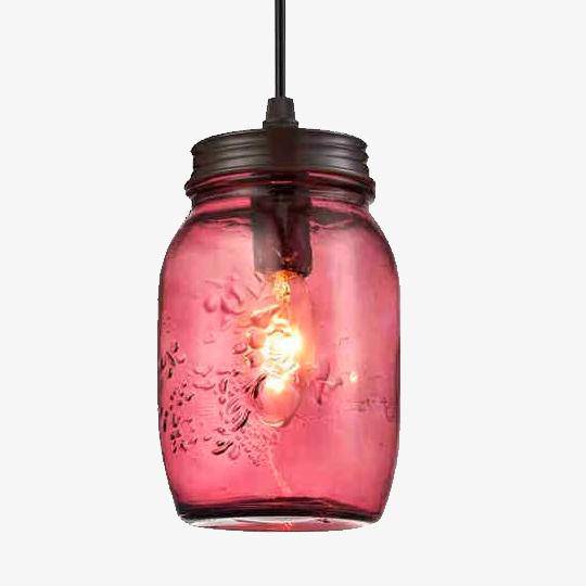 pendant light design large glass bottle Jar