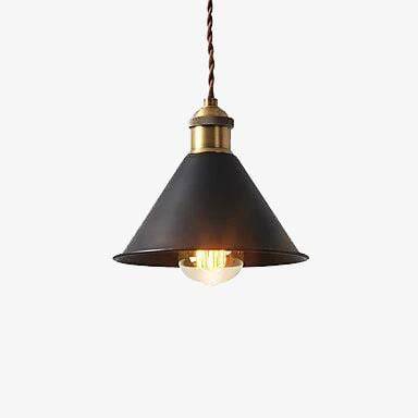 Suspension design LED avec abat-jour en métal style industriel Loft