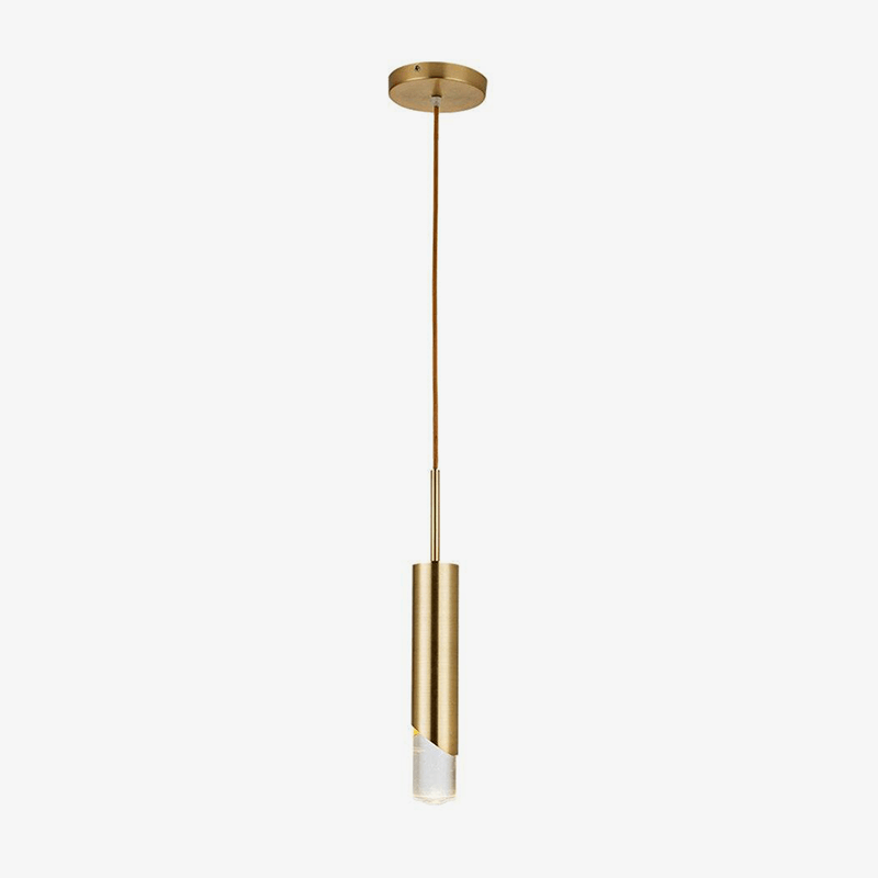 pendant light LED design with metal cylinder Luxury style