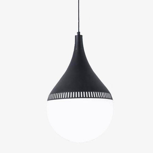 Suspension design LED boules en verre à chapeau pointu (or ou noir)