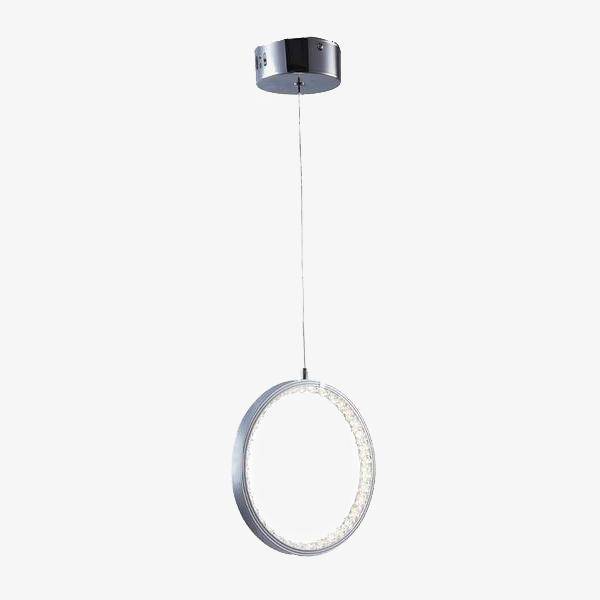 pendant light LED design crystal circle