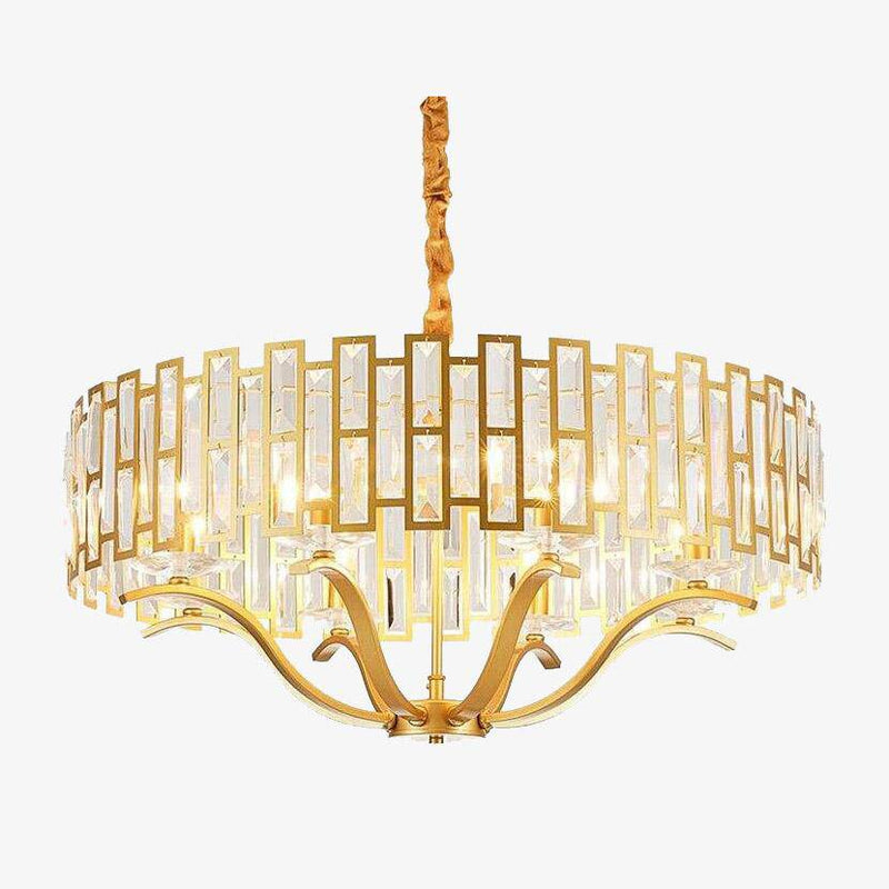 pendant light LED gold design with lampshade hotel style glass