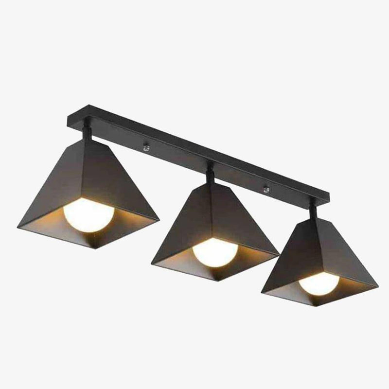 pendant light Metal LED design with multiple industrial shades