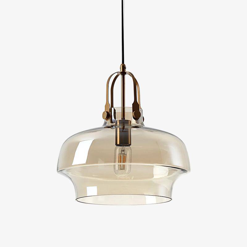 pendant light Hang style rounded smoked glass LED design