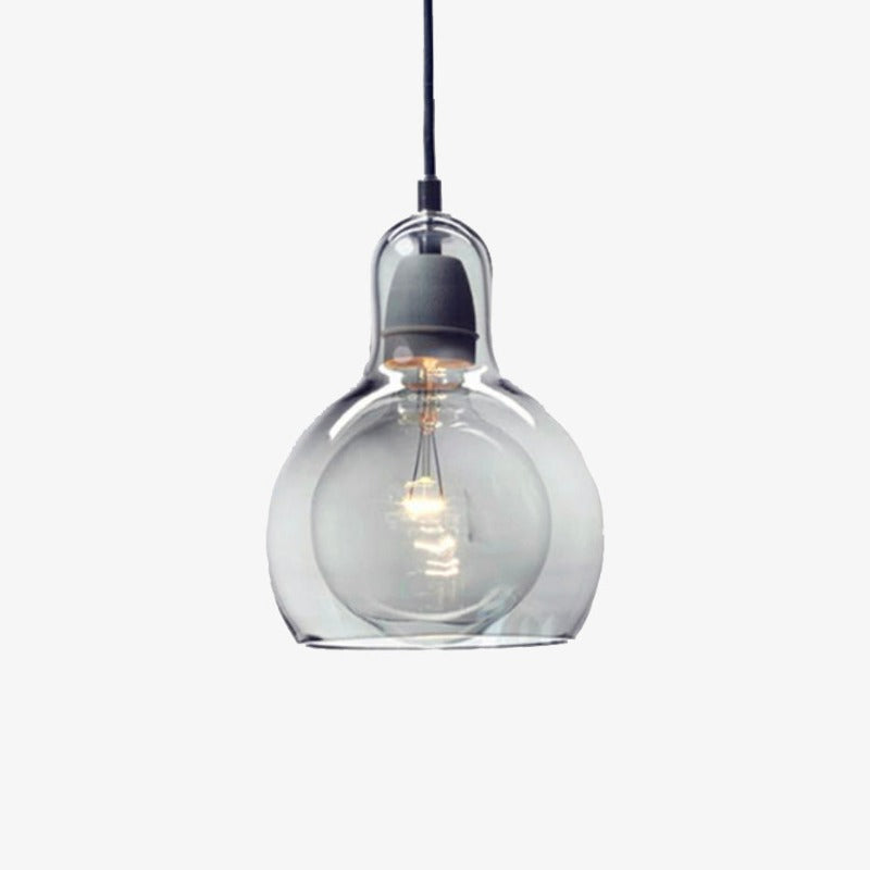 Suspension design LED en verre Loft