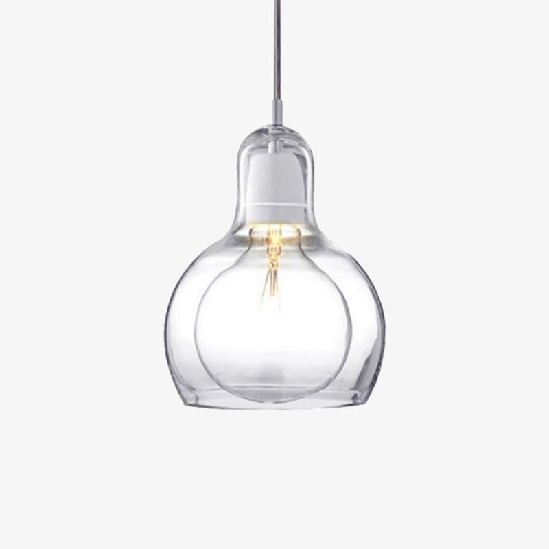 Suspension design LED en verre Loft